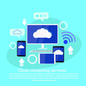 数据存储新潮流 云计算技术服务下的渐变平面色彩美学