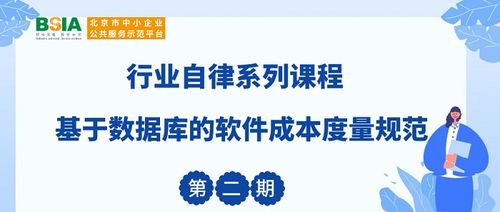 基于数据库的软件成本度量规范及技术服务